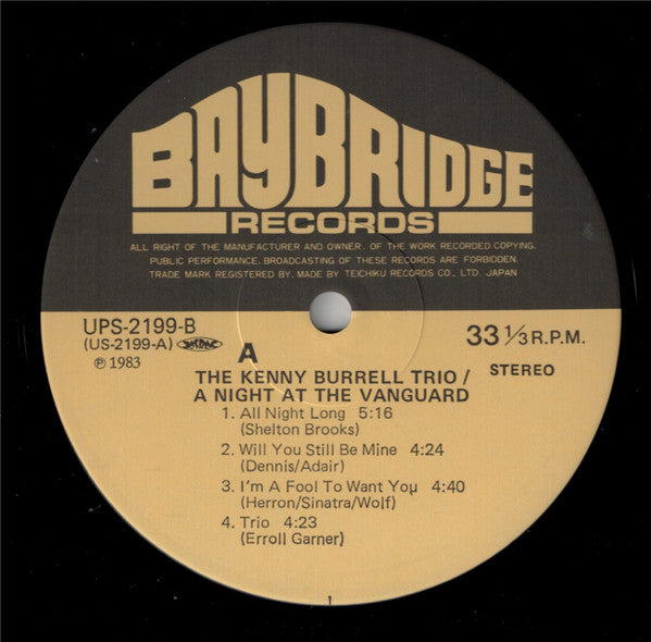 A Night At The Vanguard