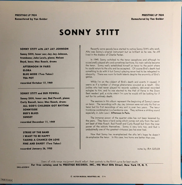 Sonny Stitt / Bud Powell / J.J. Johnson