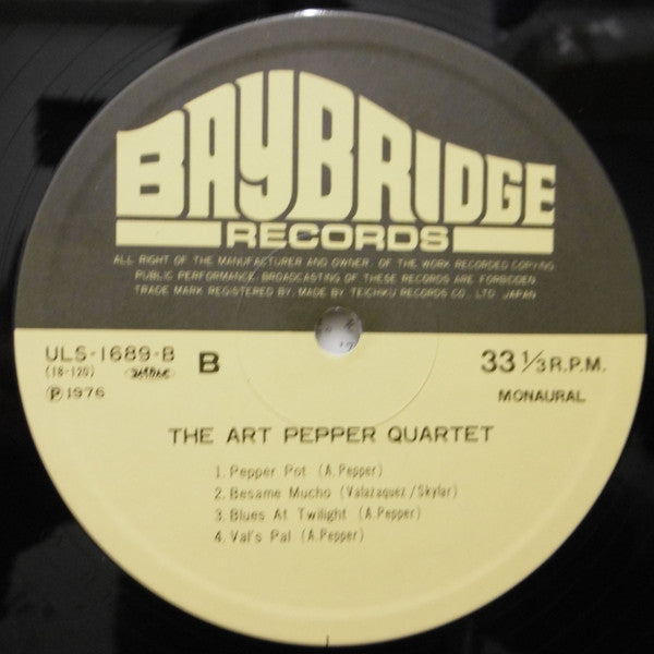 The Art Pepper Quartet