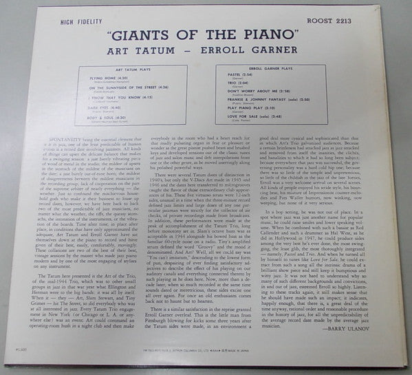 Giants Of The Piano