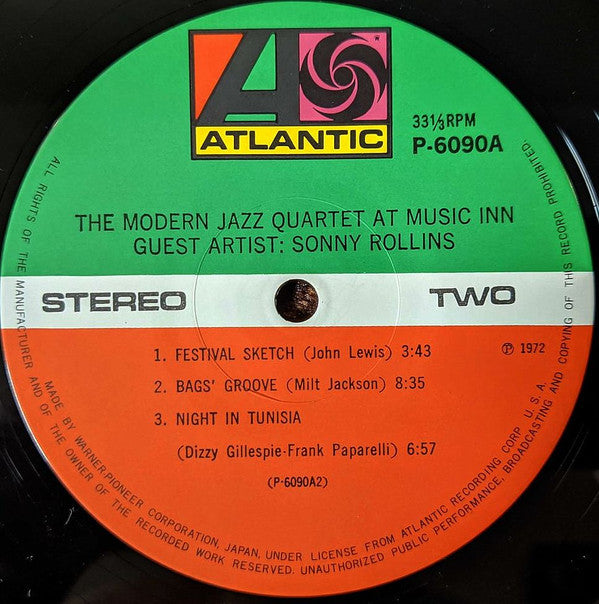 The Modern Jazz Quartet At Music Inn —  Volume 2