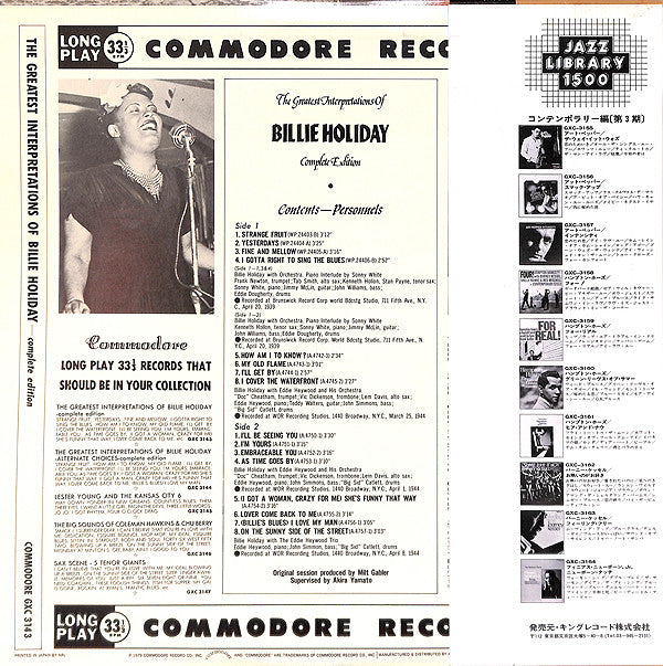 The Greatest Interpretations Of Billie Holiday- Complete Edition