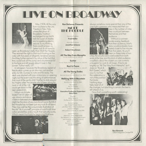 Mott The Hoople Live