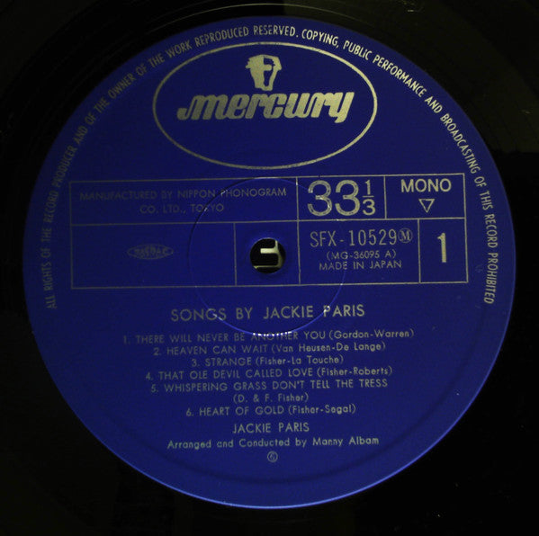 Songs By Jackie Paris