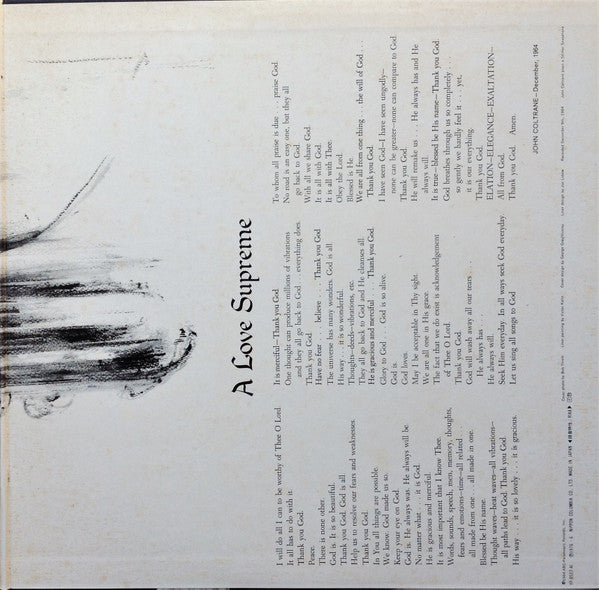 A Love Supreme = 至上の愛