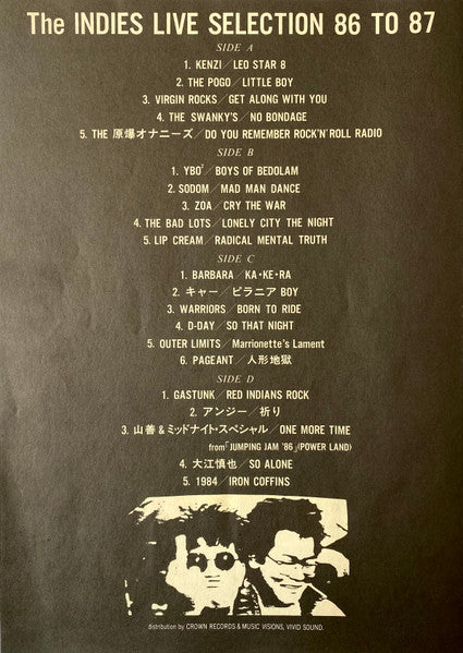 The Indies Live Selection 86 To 87