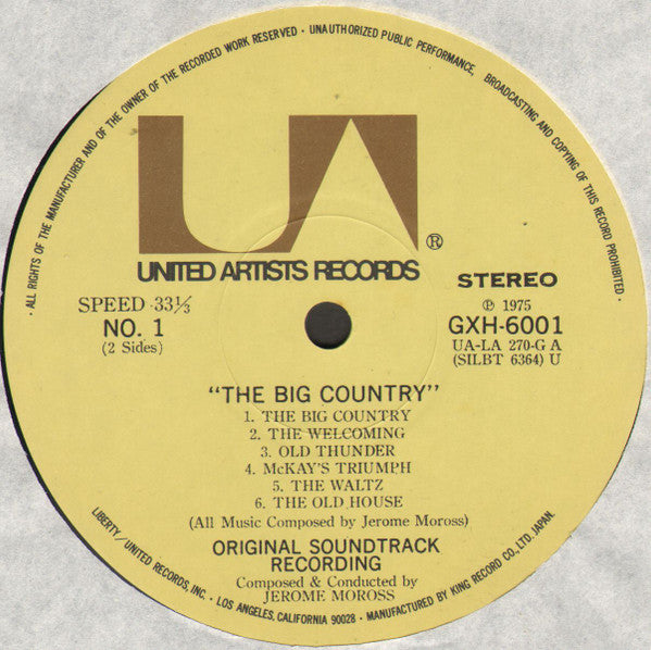 The Big Country (Original Music From The Motion Picture Sound Track)