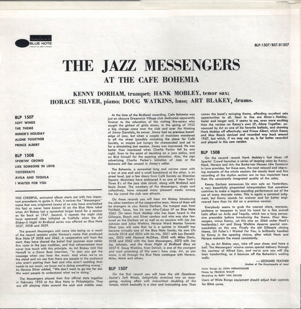 The Jazz Messengers At The Cafe Bohemia Volume 1