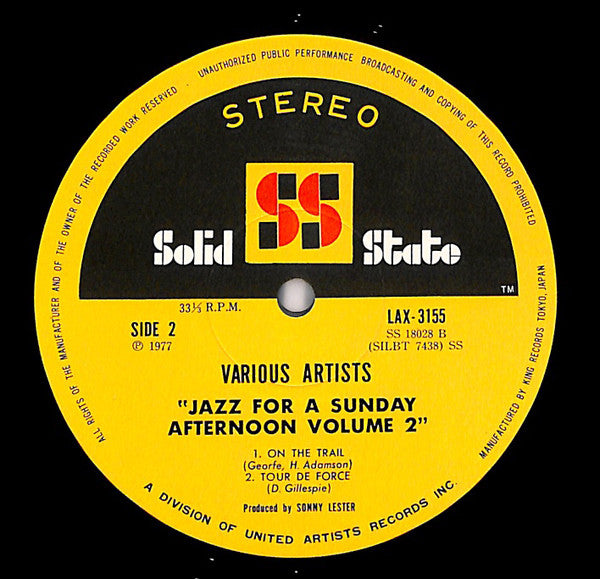Jazz For A Sunday Afternoon Volume 2