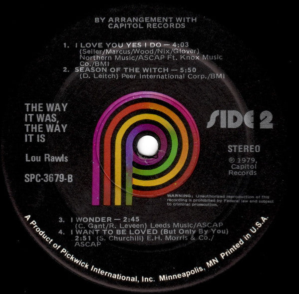 The Way It Was The Way It Is