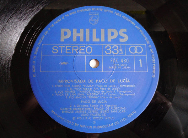 Improvisada De Paco De Lucía