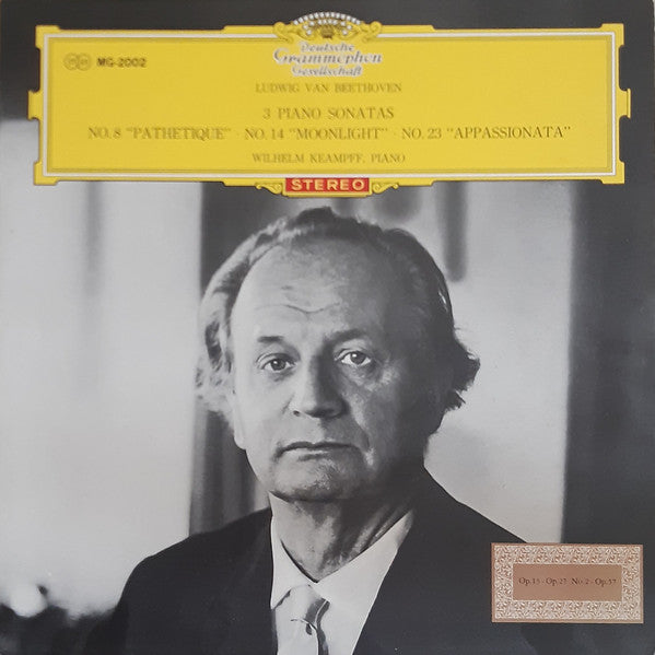 3 Piano Sonatas (No. 8 "Pathetique", No. 14 "Moonlight", No. 23 "Appassionata")