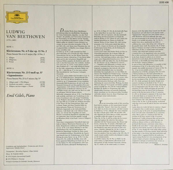 Appassionata Op. 57 / Sonate Op. 10 Nr. 2