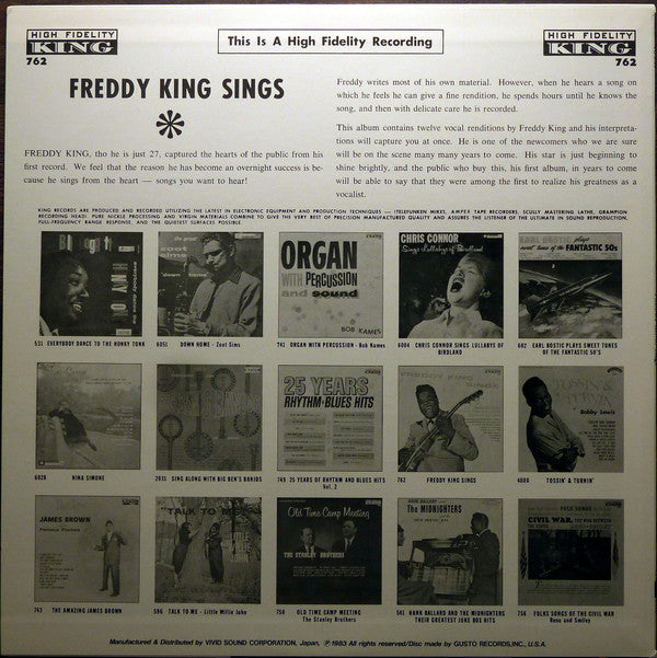 Freddy King Sings