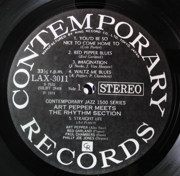 Art Pepper Meets The Rhythm Section
