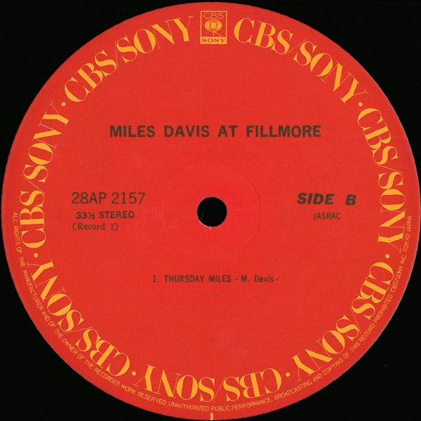 Miles Davis At Fillmore