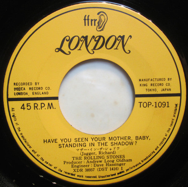 Have You Seen Your Mother, Baby, Standing In The Shadow? / Who's Driving Your Plane