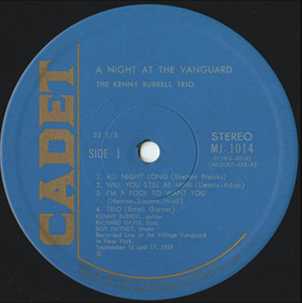 A Night At The Vanguard
