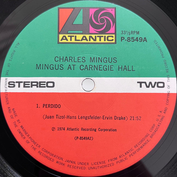 Mingus At Carnegie Hall = ミンガス・アット・カーネギー・ホール