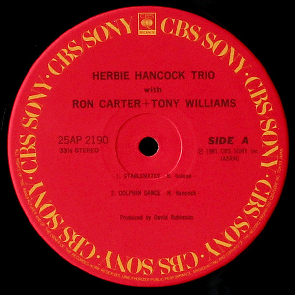 Herbie Hancock Trio With Ron Carter + Tony Williams
