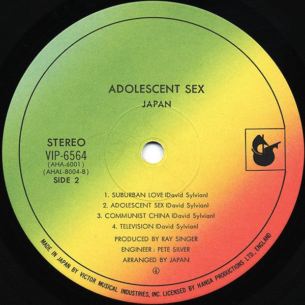 Adolescent Sex = 果てしなき反抗