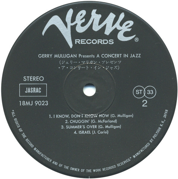 Gerry Mulligan Presents A Concert In Jazz