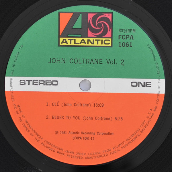 John Coltrane Vol. 2