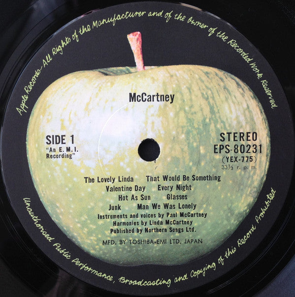 McCartney = ポール・マッカートニー
