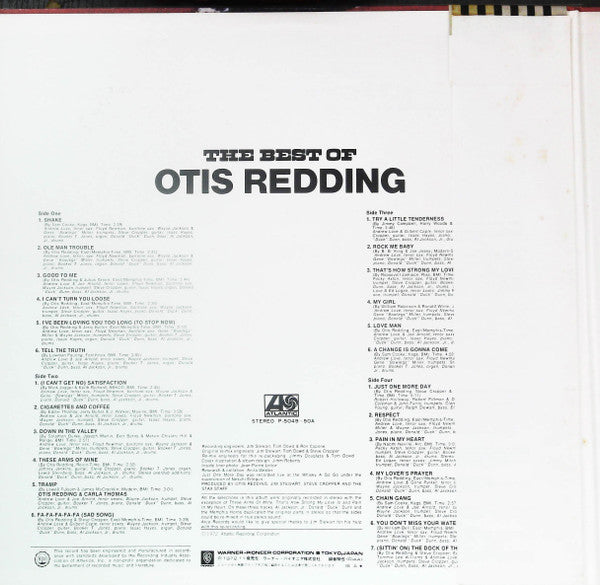 The Best Of Otis Redding = ベスト・オブ・オーティス・レディング
