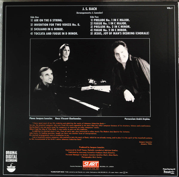 The Newest Play Bach Volume 1