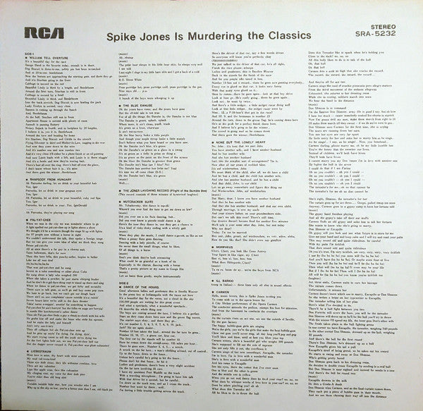 Spike Jones Is Murdering The Classics = 元祖!! 冗談音楽／スパイク・ジョーンズ～クラシック編