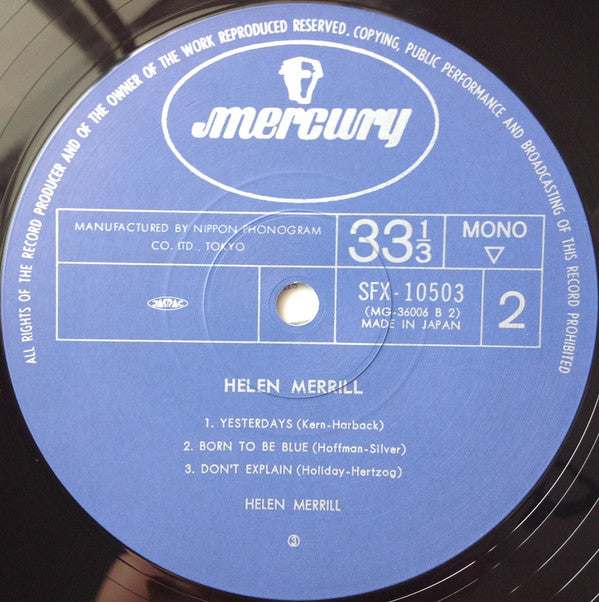 Helen Merrill = ユード・ビー・ソー・ナイス