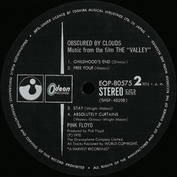 Obscured By Clouds = 雲の影