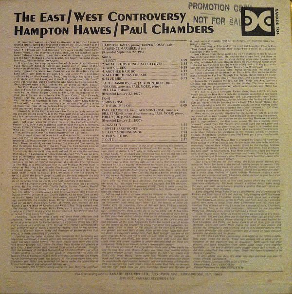 The East/West Controversy