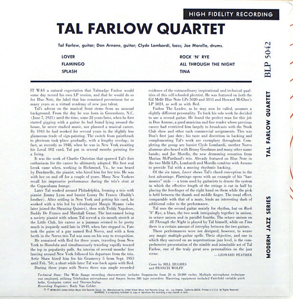Tal Farlow Quartet