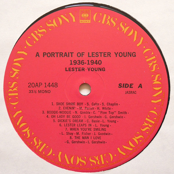 A Portrait Of Lester Young 1936-1940