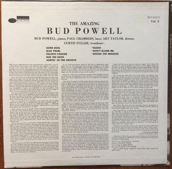 The Amazing Bud Powell, Vol. 3 - Bud!