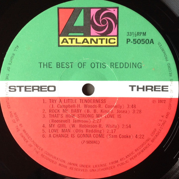 The Best Of Otis Redding = ベスト・オブ・オーティス・レディング
