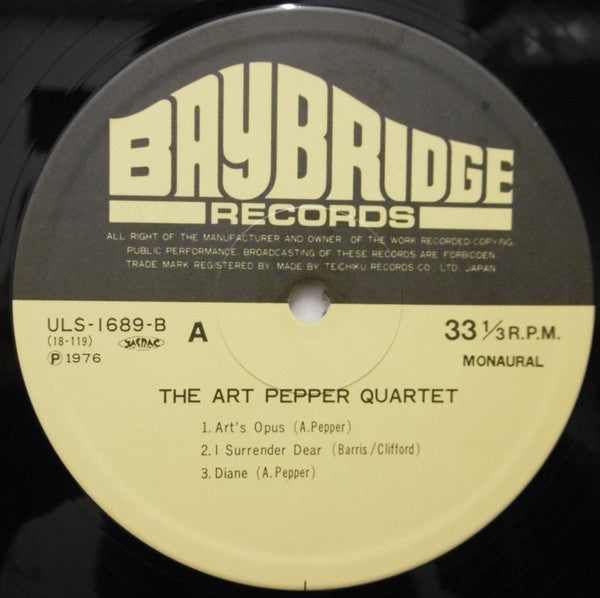 The Art Pepper Quartet