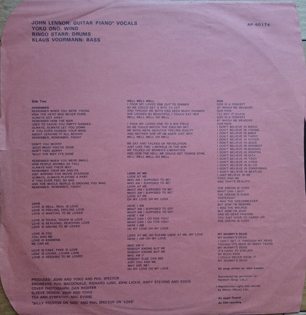 John Lennon / Plastic Ono Band