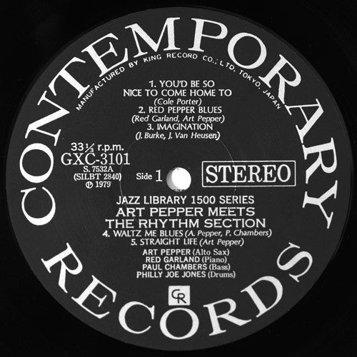 Art Pepper Meets The Rhythm Section