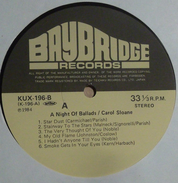 A Night Of Ballads