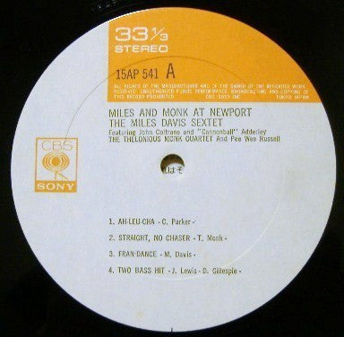 Miles & Monk At Newport