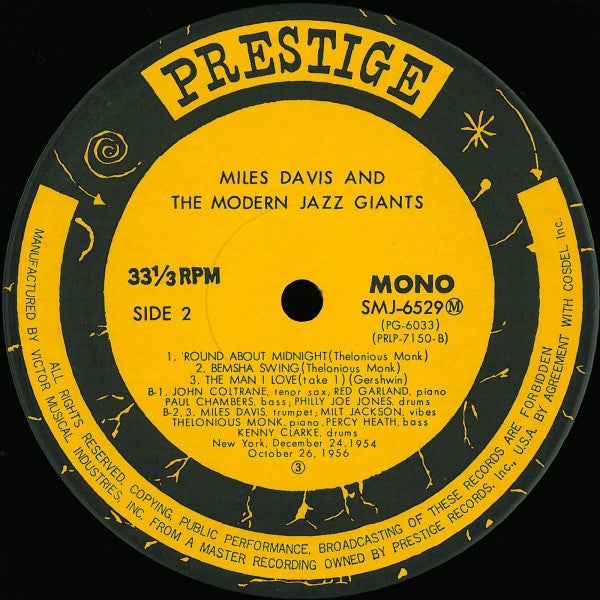 Miles Davis And The Modern Jazz Giants
