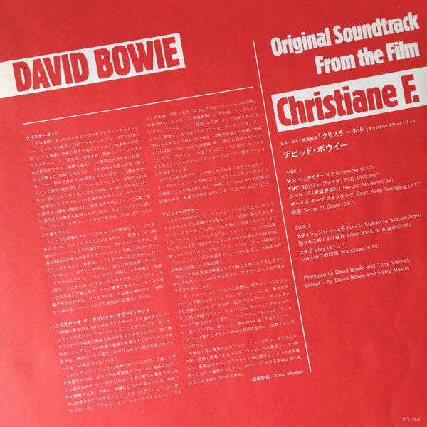 Original Soundtrack From The Film Christiane F.