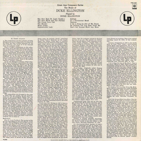 The Music Of Duke Ellington