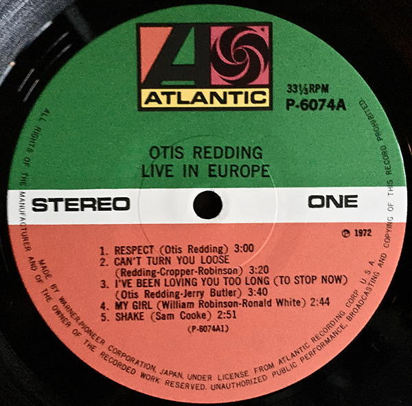 Otis Redding Live In Europe