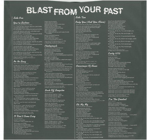 Blast From Your Past