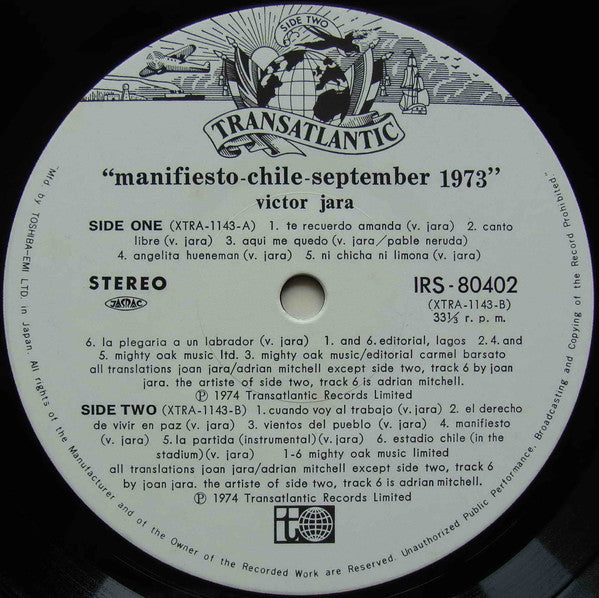 Manifiesto Chile September 1973