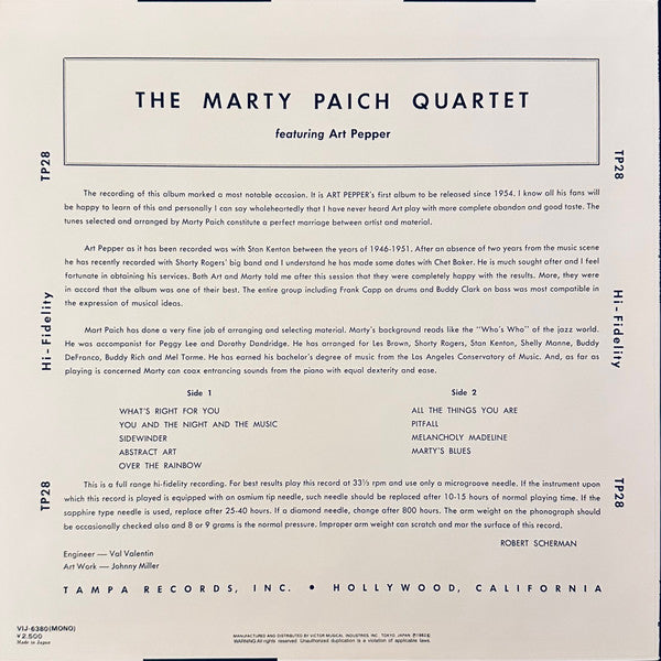 Marty Paich Quartet